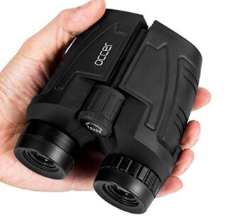 occer 12×25 Compact Binoculars with Clear Low Light Vision, Large Eyepiece Waterproof Binocular for Adults Kids,High Power Easy Focus Binoculars for Bird Watching,Outdoor Hunting,Travel,Sightseeing